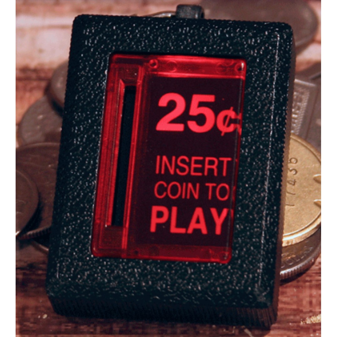 Insert coin to play keychain outlet