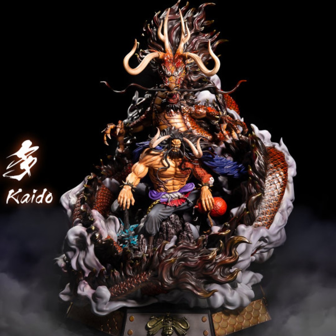 lava studio one piece yonko series kaido resin statue toys games bricks figurines on carousell