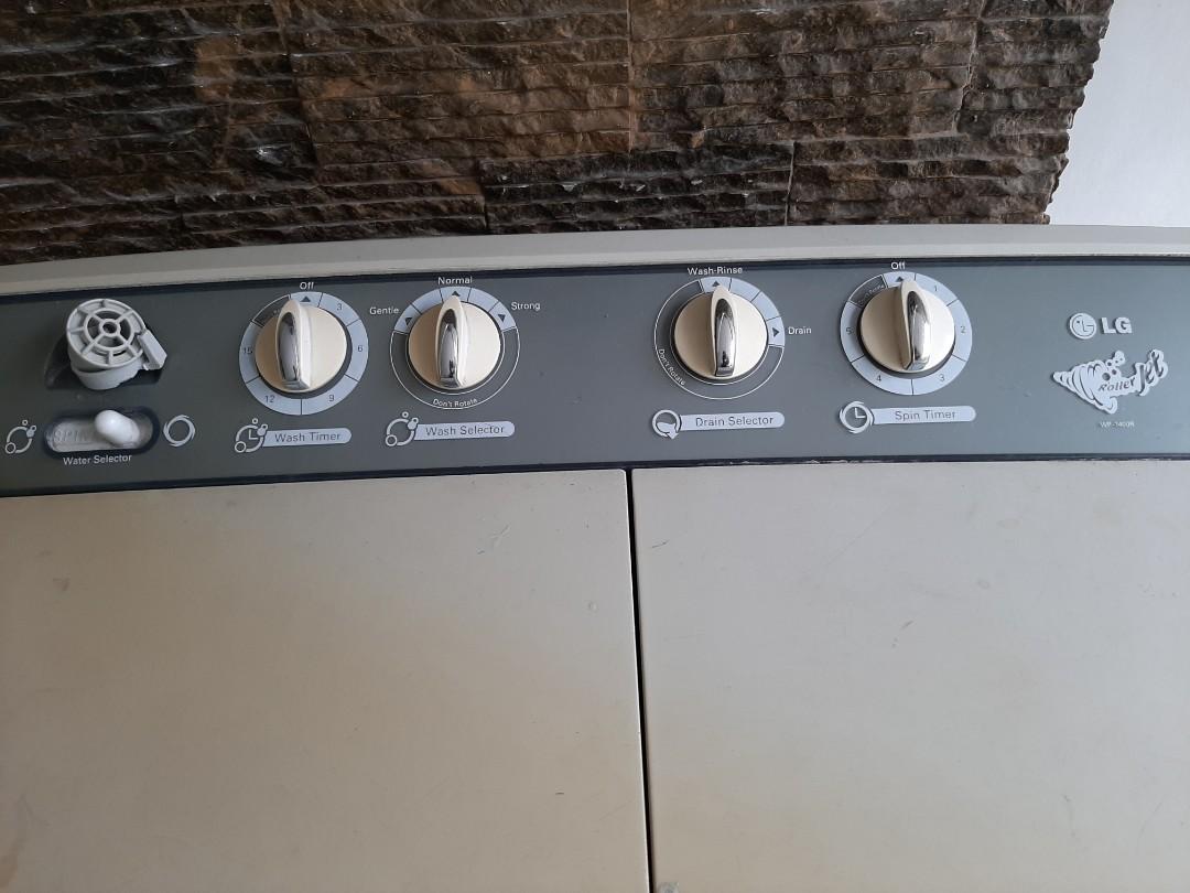 LG Roller Jet Washing Machine WP-1400R, TV & Home Appliances, Washing