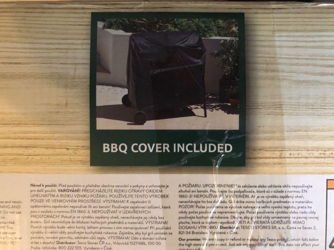 New Tesco Charcoal BBQ Barrel with Cover, TV & Home Appliances, Kitchen