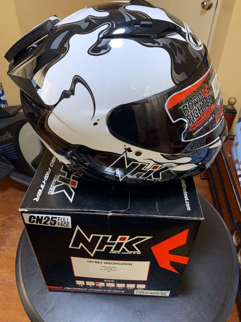 Nhk Race Pro Magma White Motorbikes Motorbike Parts Accessories Helmets And Other Riding Gears On Carousell