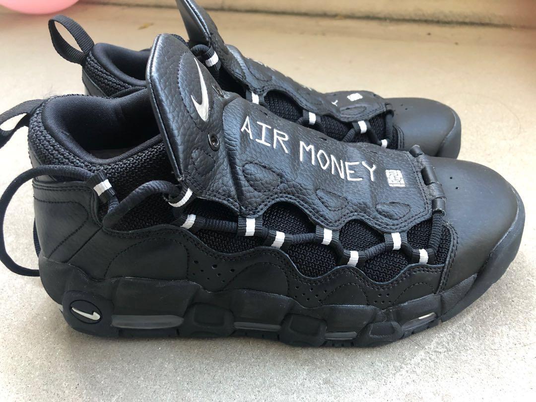 Air more money black metallic silver clearance