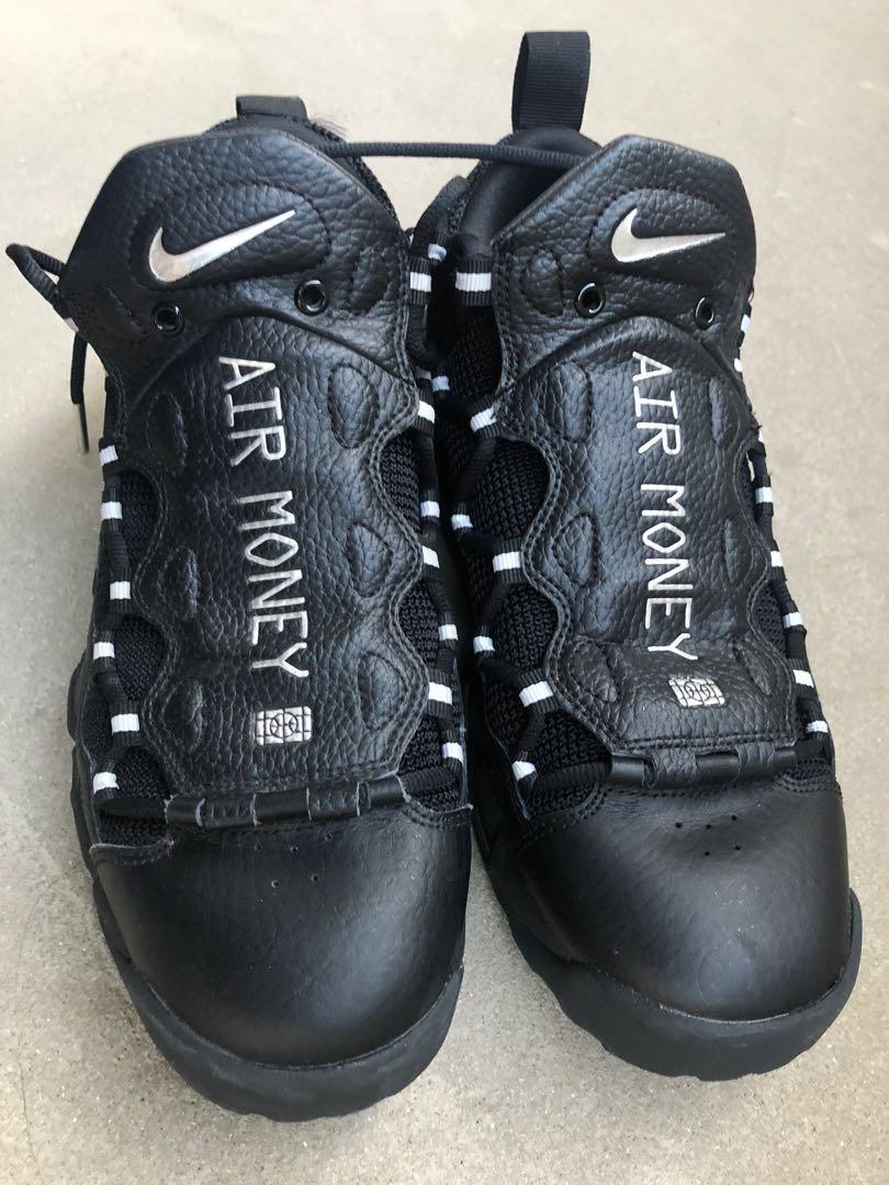 Nike Air More Money Black Metallic Silver Men s Fashion Footwear Sneakers on Carousell