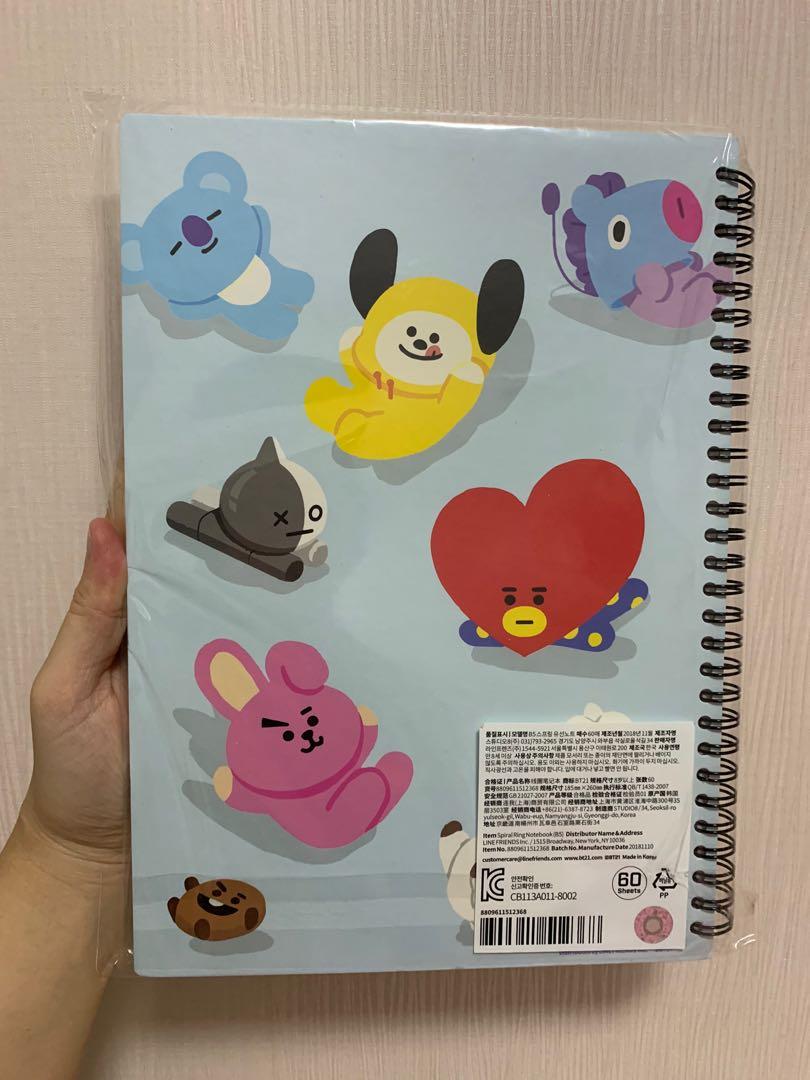 official bt21 notebook, Hobbies & Toys, Memorabilia & Collectibles, Fan ...