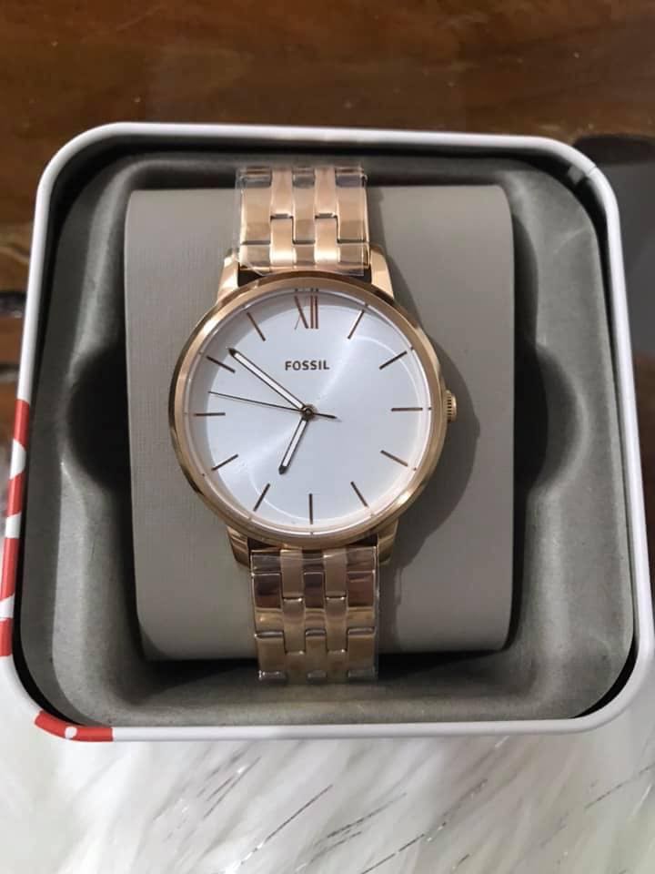 Original fossil BQ3513 Rose gold Sale 