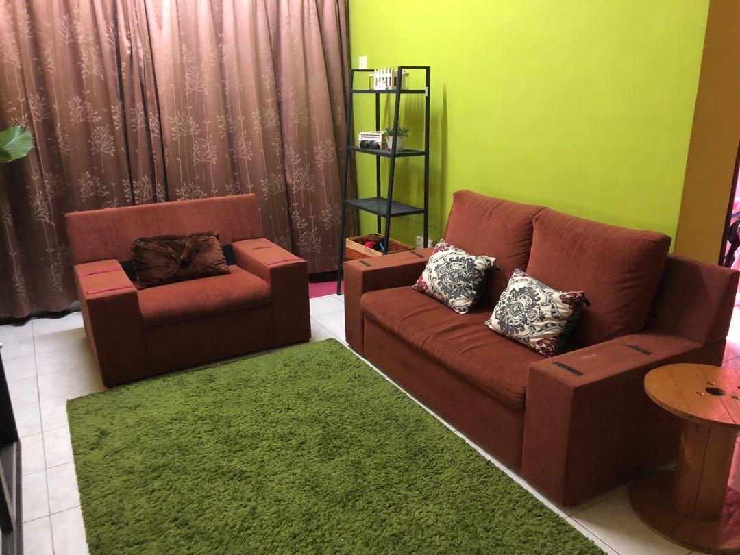 Sofa 2 + 1 FREE Puchong, Furniture & Home Living, Furniture, Sofas on