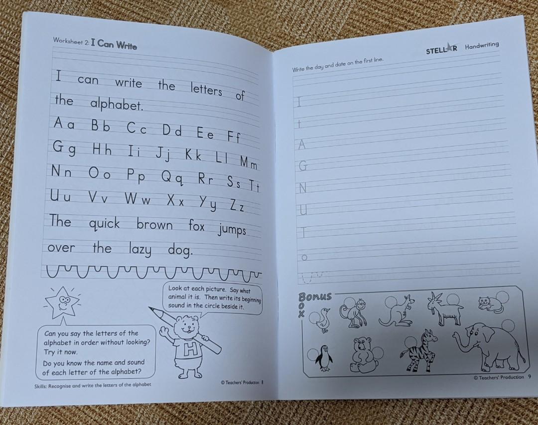 Stellar Handwriting 2, Books & Stationery, Children's Books on Carousell