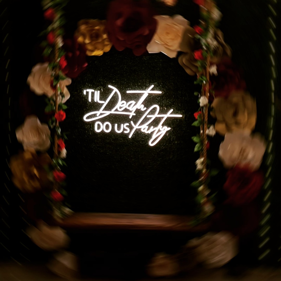 Til Death Do Us Party Neon Light Sign Rental For Weddings