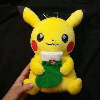 Pikachu Pokemon Christmas stocking plush stuffed toy