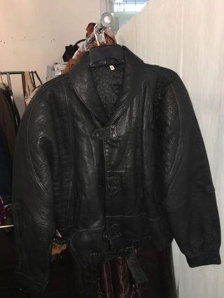 Men’s Black Real Leather Biker Jacket