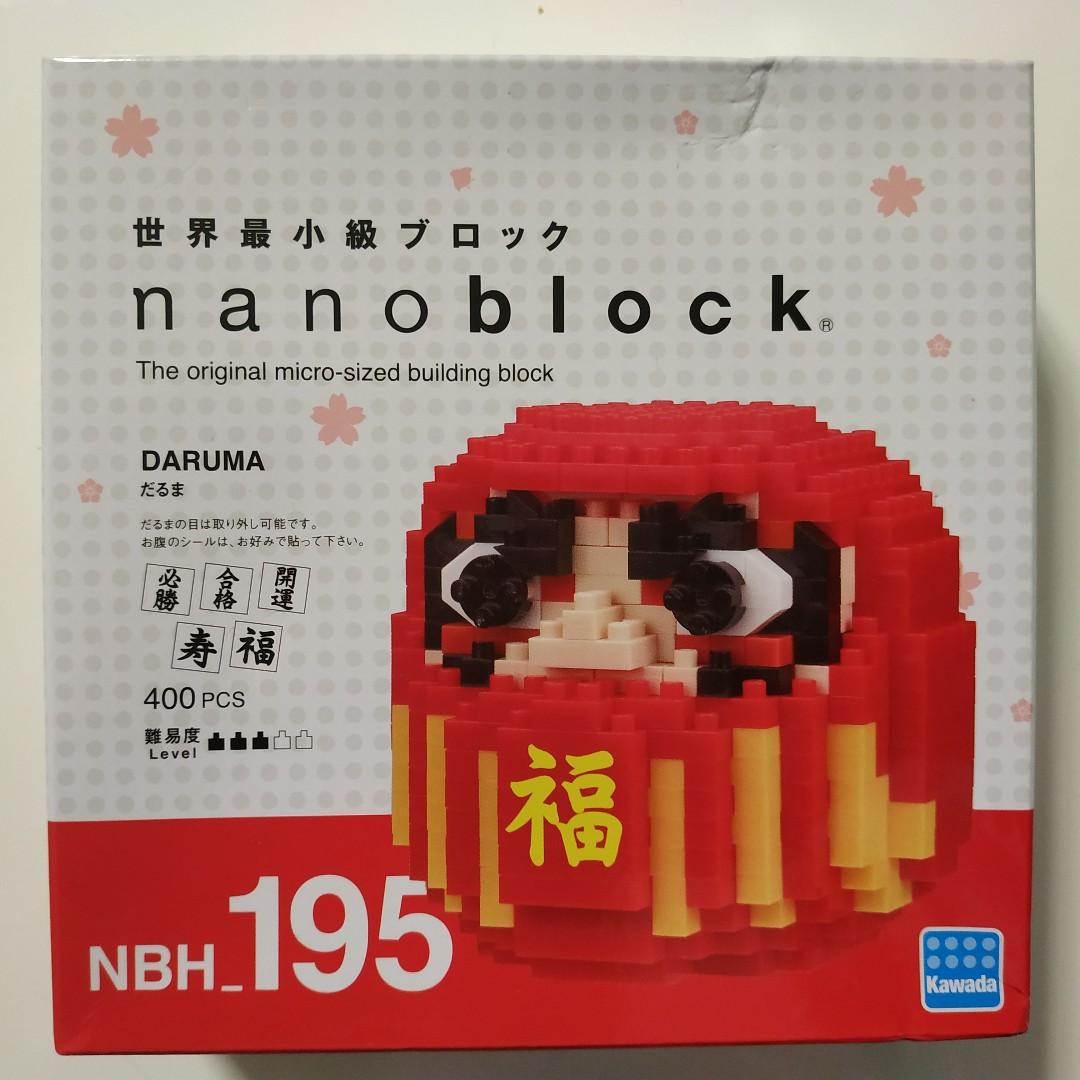 全新Nanoblock NBH_195 Daruma 達摩(微型Lego), 興趣及遊戲, 玩具