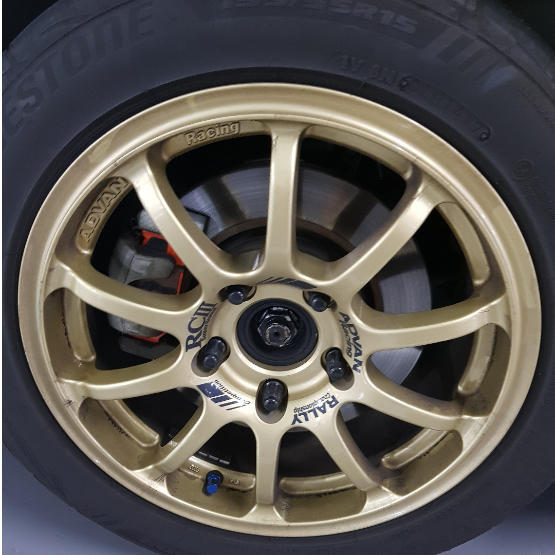 Advan RCIII 15 inch for swift sport, Car Accessories, Tyres & Rims on ...