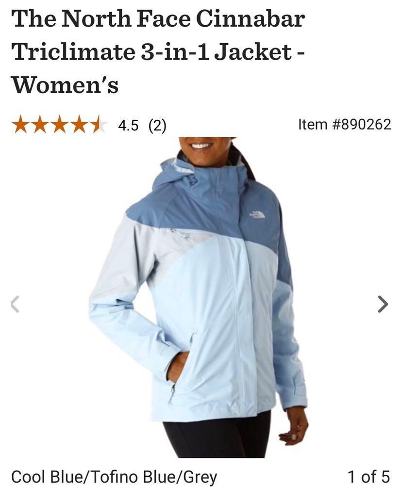 Authentic TNF The North Face Cinnabar Triclimate 3 in 1 Jacket women Women s Fashion Coats Jackets and Outerwear on Carousell