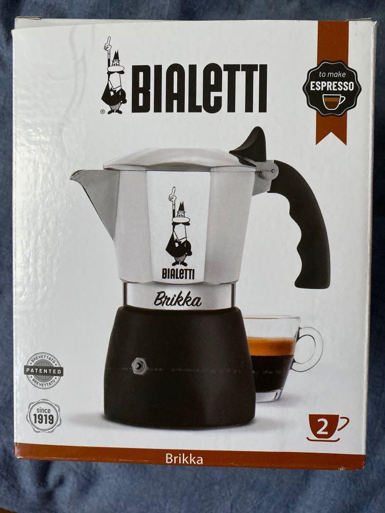 Bialetti New Brikka, Moka Pot, the only coffee maker capable of producing  the cream of the espresso 4 Cups, Aluminum