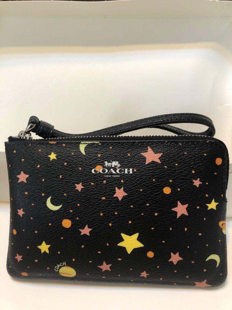 Coach x NASA Constellation Print Wristlet, Women's Fashion, Bags