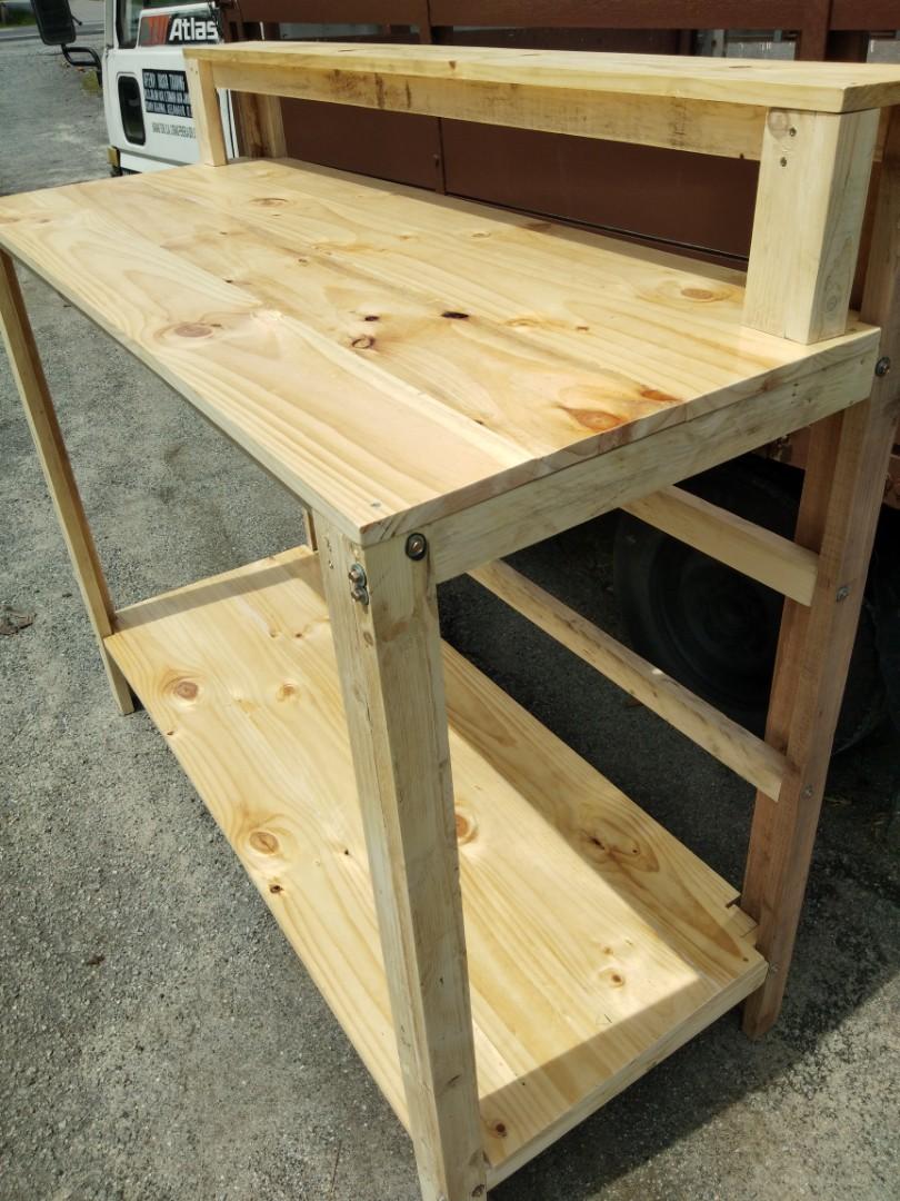 Customade Buffet Table (Category: Tables & Sets) located in Kuala Lumpur. Submitted by khai930209 (Listing ID 264536158, Image 3). Description: Customade Buffet Table:_ 1. Suitable for Cafe or Restaurant 2. Can add more shelves if needed with extra RM100 each layer 3. Or can customize to other design based on your preference Delivery charge RM180-250 May visit our FB page or Instagram at One Pine for more design..