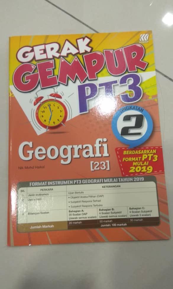 Buku Gerak Gempur Pt3 2019 Tingkatan 2 Geografi  malayuswea