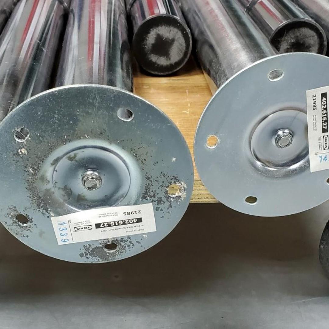 ikea 辨工桌 伸縮腳 檯腳 書檯 Linnmon Gerton, 傢俬＆家居, 傢俬, 書櫃、櫃子及架 Carousell