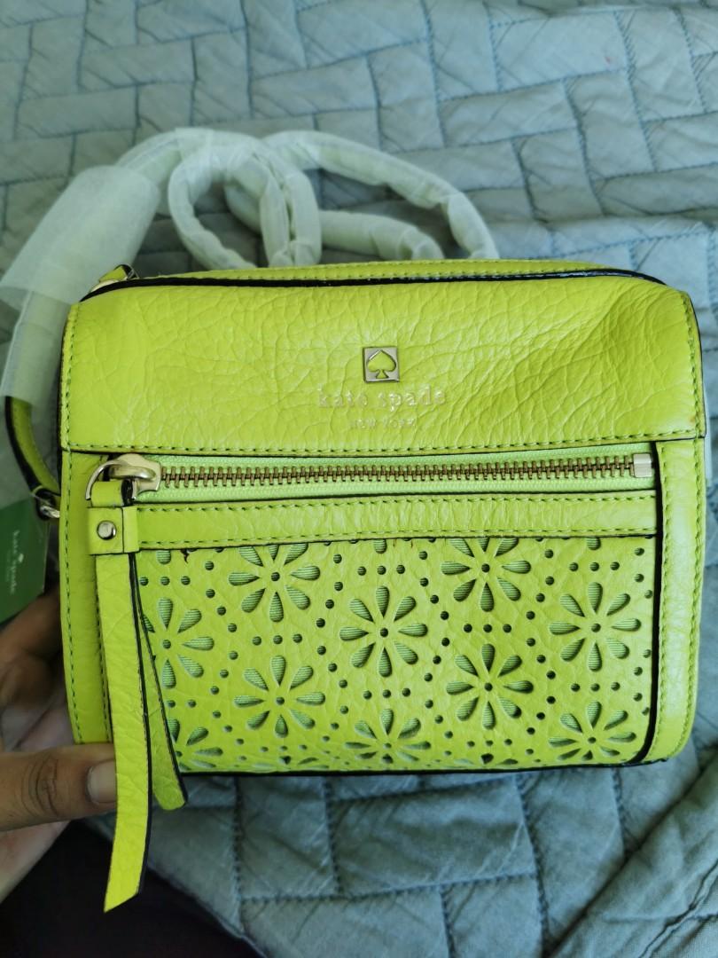 Kate Spade lime green sling bag, Women's Fashion, Bags & Wallets,  Cross-body Bags on Carousell
