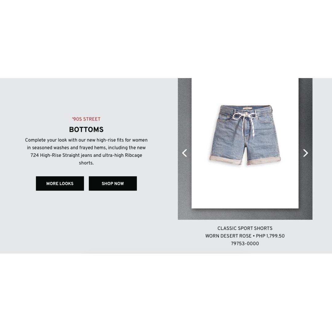 levi's drawstring jeans