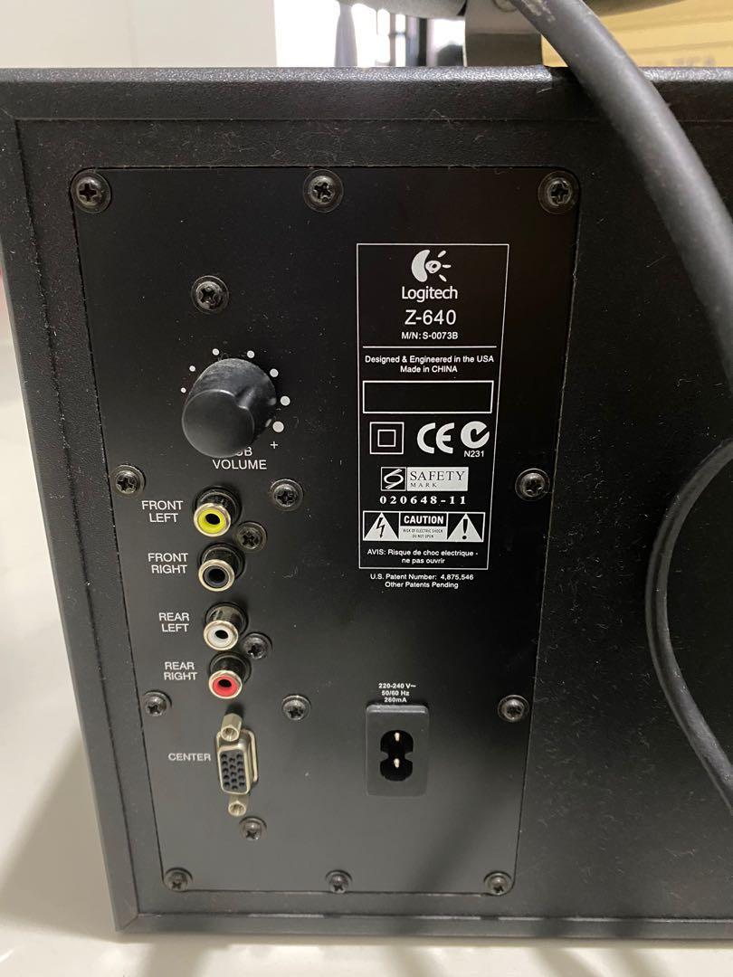 Logitech Z 640 Surround Sound Pc Speaker 5 1 Channel