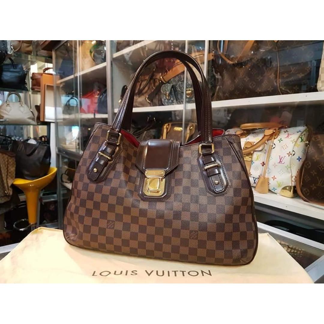 Pre-Owned Louis Vuitton Griet Damier Ebene Brown 