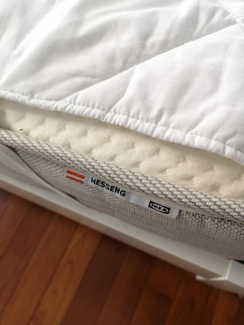 Malm Queensize Bed with Hesseng Mattress (IKEA), Furniture & Home