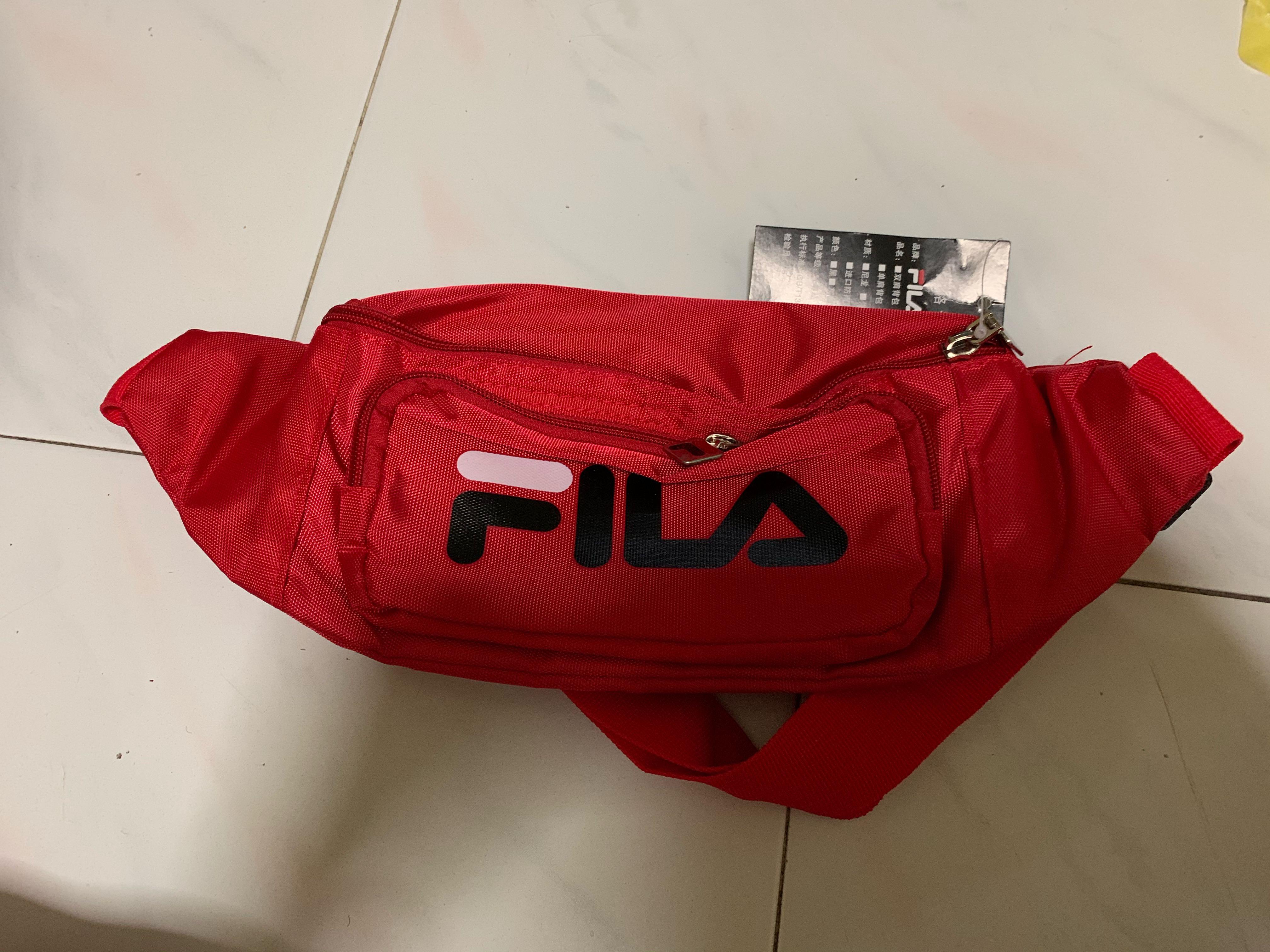 Red fila fanny pack hot sale