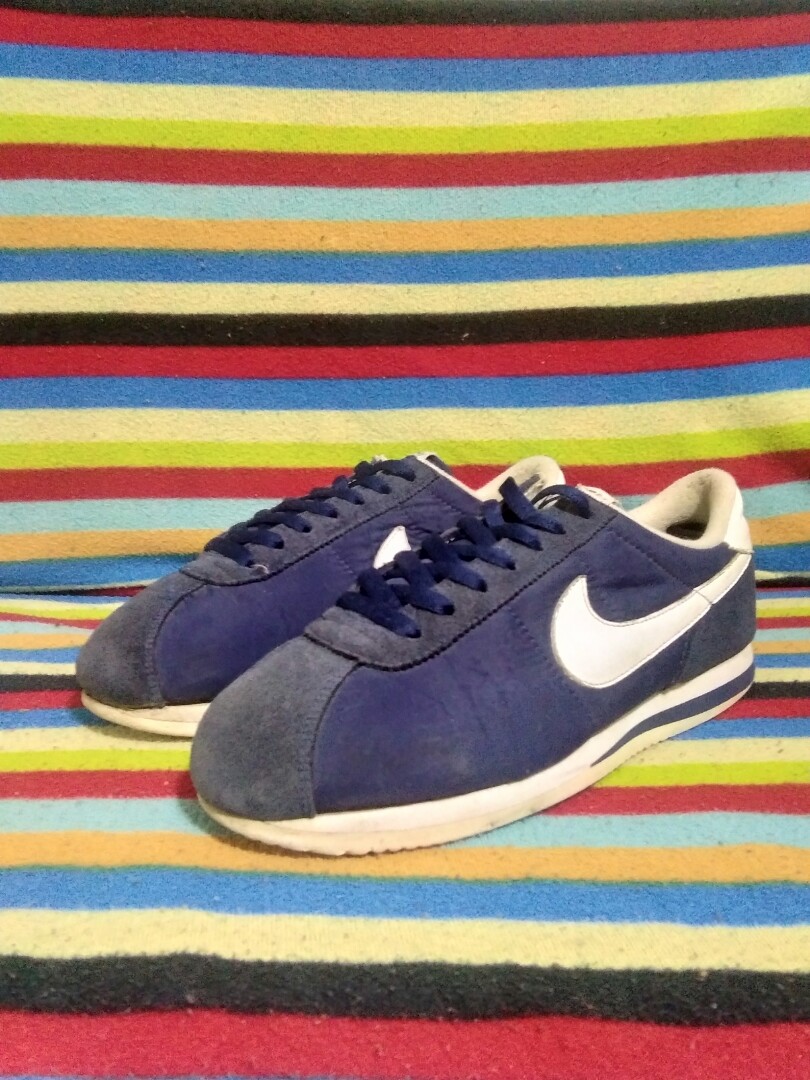 NIKE CORTEZ NAVY BLUE GAMUZA NYLON, Men's Fashion, Footwear, Sneakers on  Carousell