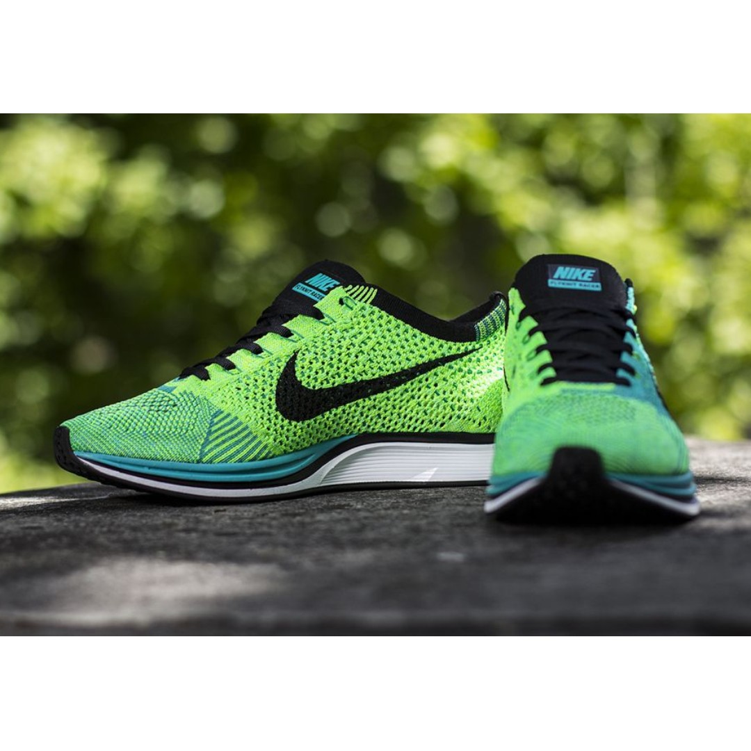 Nike flyknit racer lucid green discount