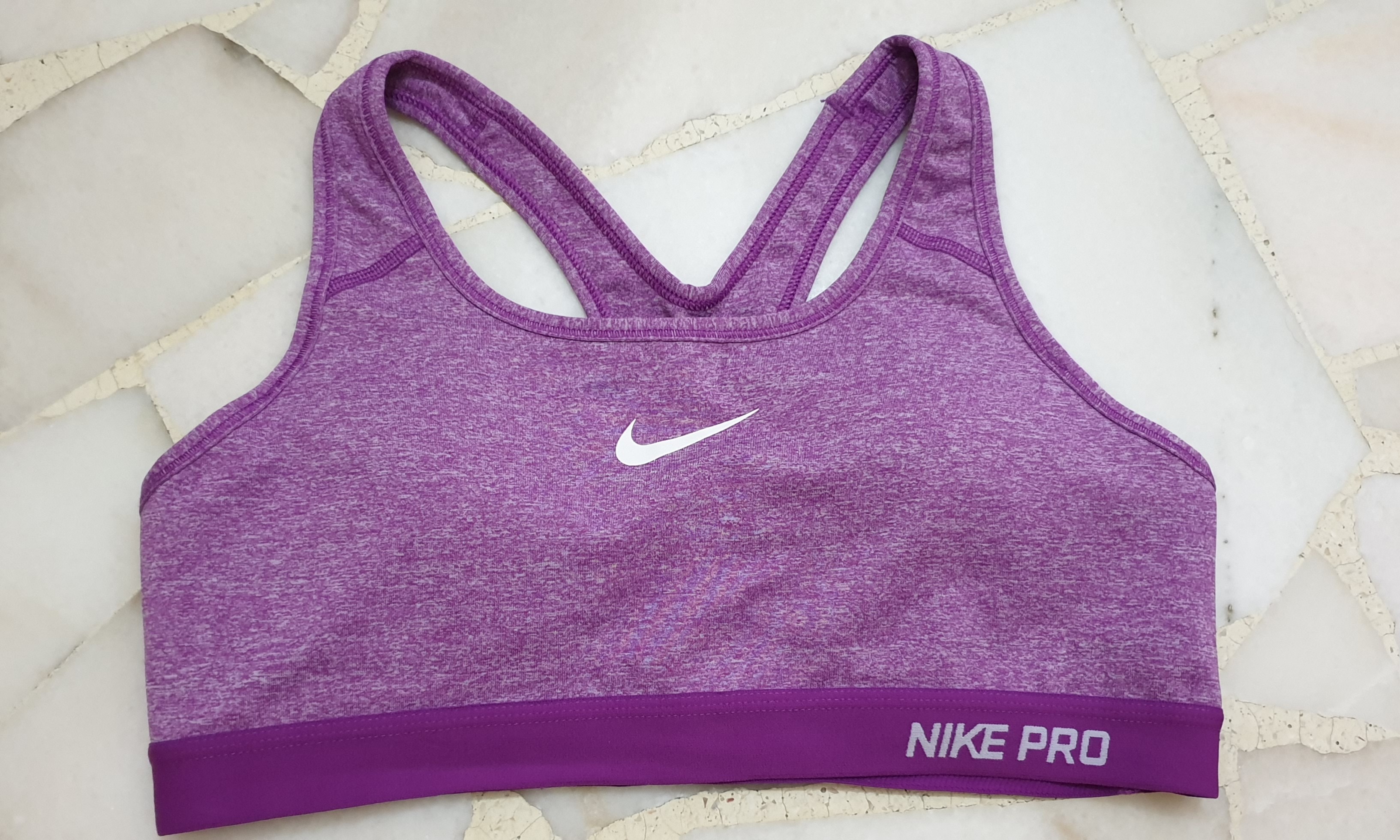 purple nike bra