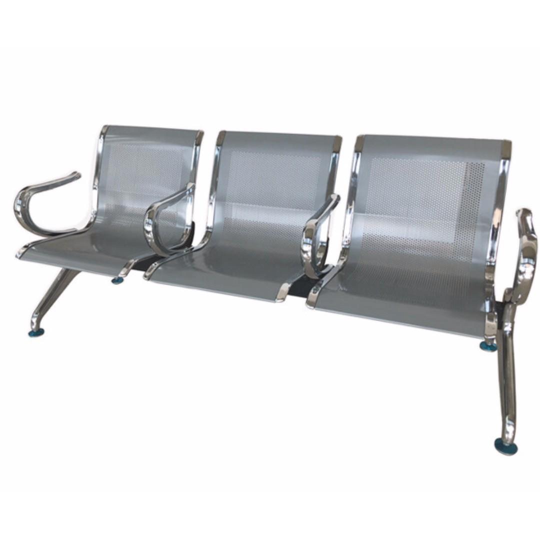 Ofix Airport Gang Waiting Chair With Arm Rest 3 Seater Home Furniture Furniture Fixtures Office Furniture On Carousell
