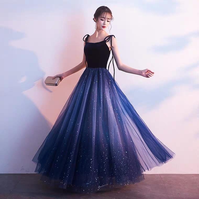 evening gown with stars
