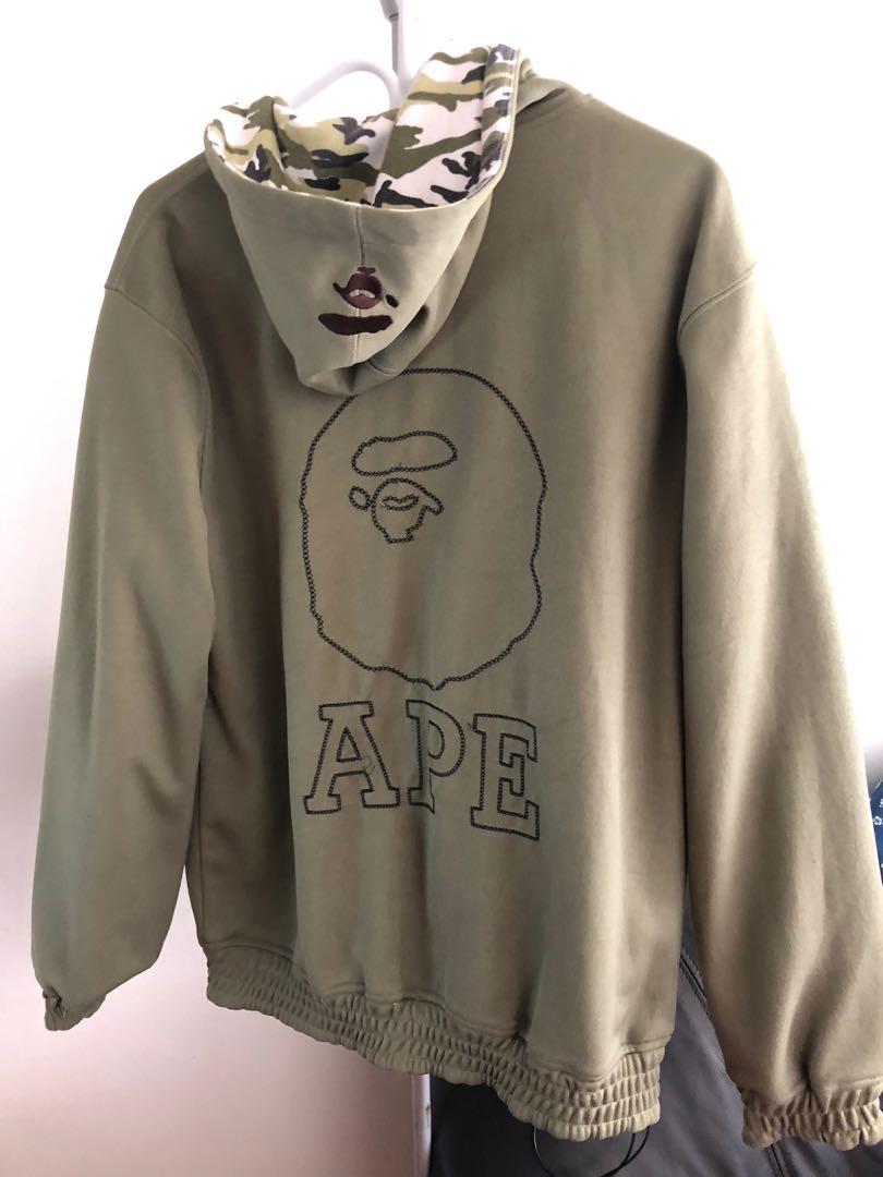 Bape cheap reversible hoodie