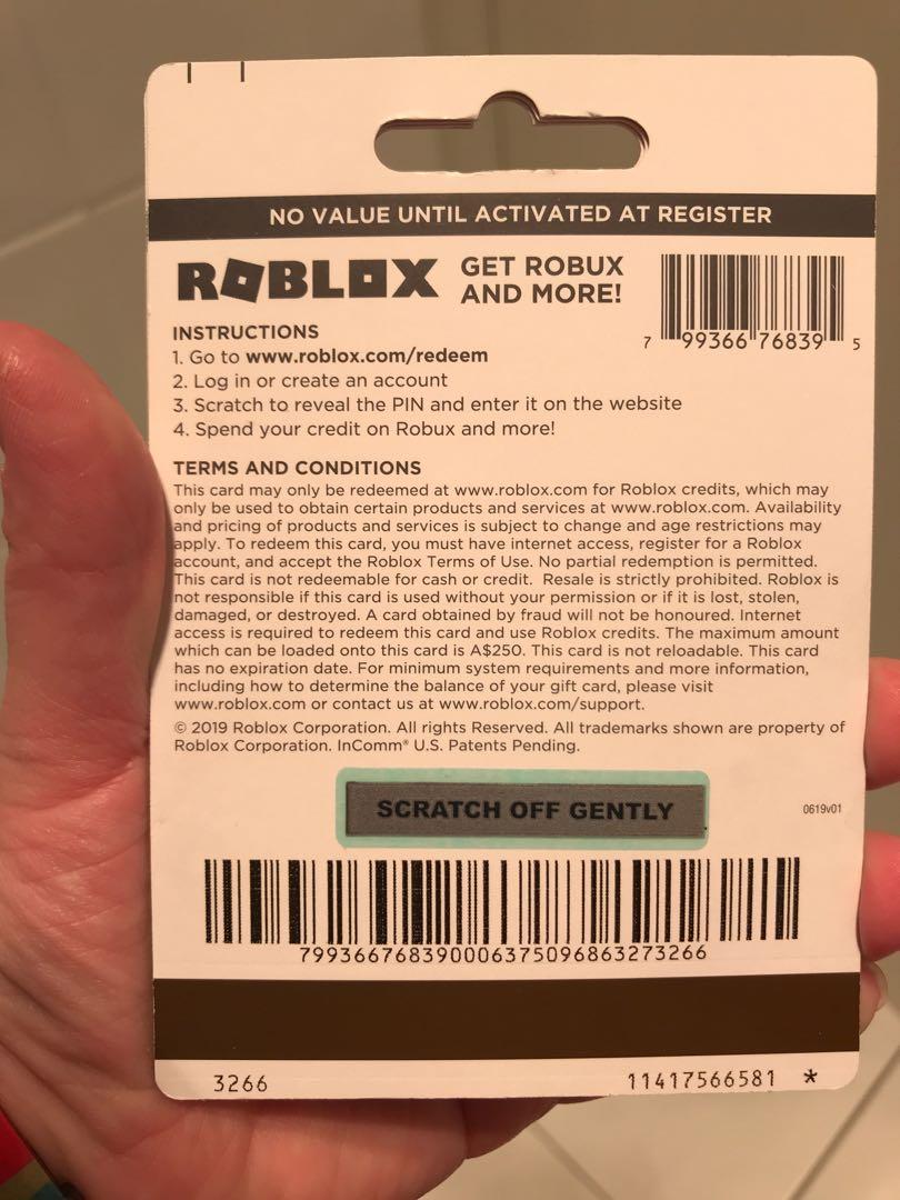 Roblox Cards For Sale Brand New Hobbies Toys Toys Games On Carousell - roblox scratch card