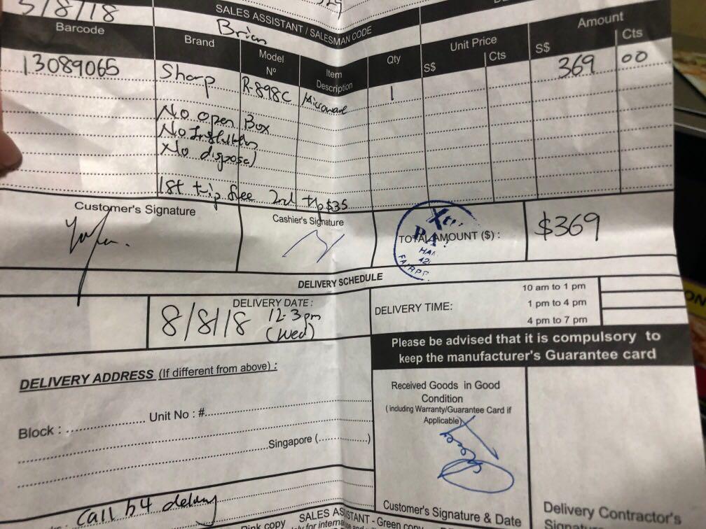 Sharp double grill convection microwave oven R898C(S), TV & Home