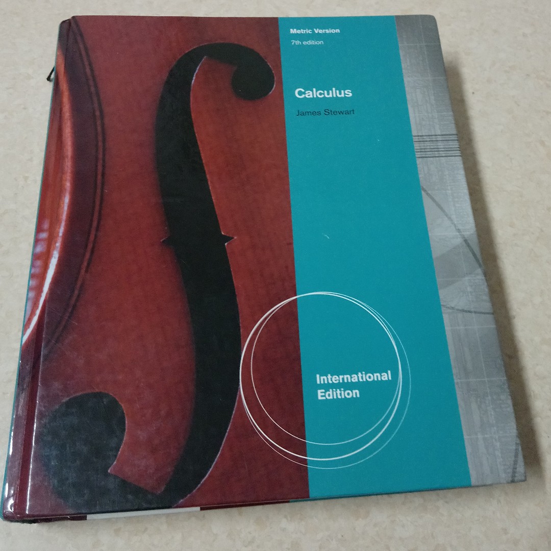 Stewart Calculus 7th Edition Metric International Books Stationery Textbooks Tertiary On Carousell