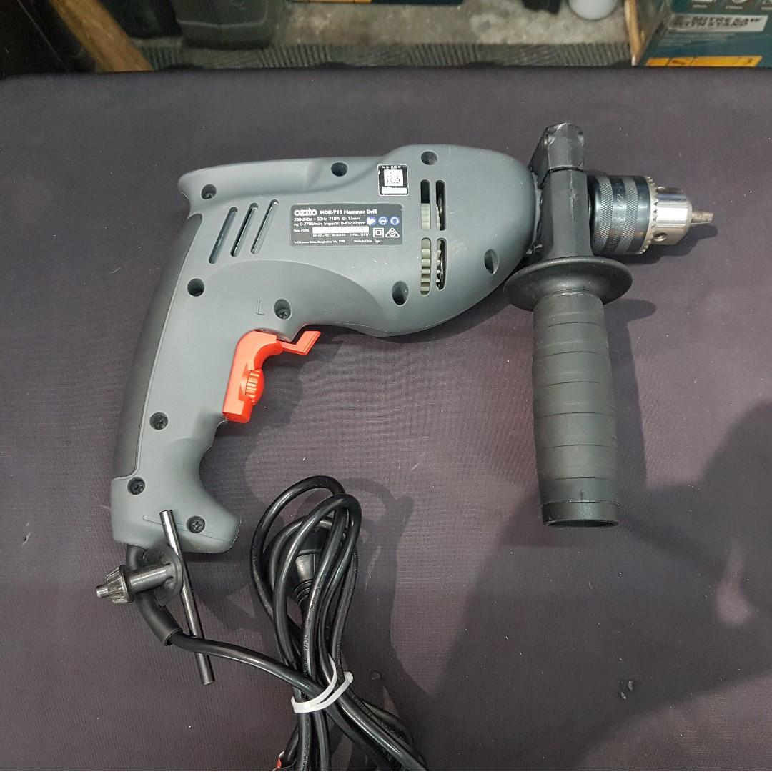 Ozito Hammer Drill 710w Furniture Home Living Cleaning Homecare Supplies Cleaning Tools Supplies on Carousell
