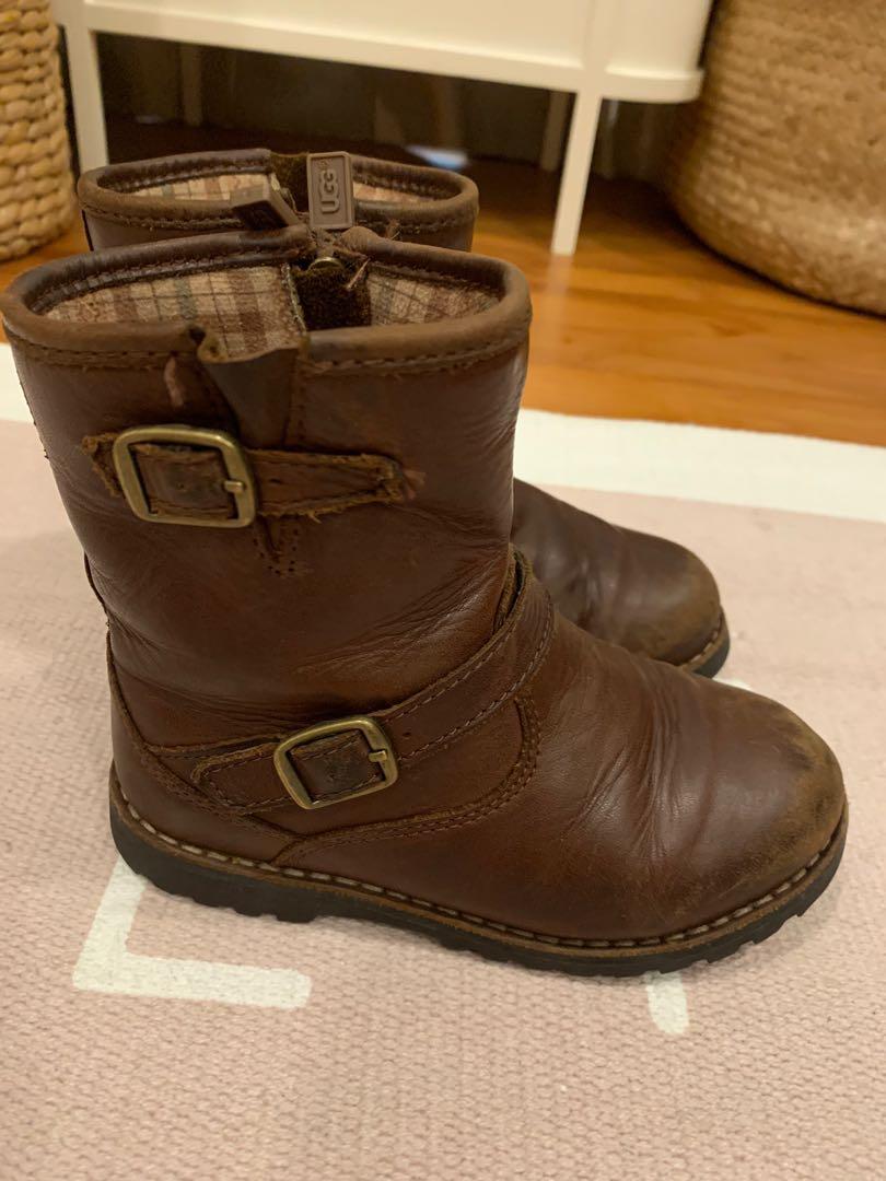Childrens leather hotsell ugg boots