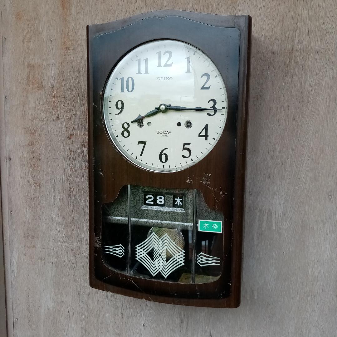 VINTAGE SEIKO PENDULUM WALL CLOCK (3), Women's Fashion, Jewelry