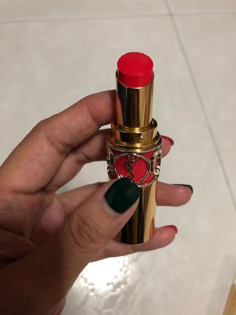 Ysl Lipstick 12 Corail Dolman, Beauty & Personal Care, Face, Makeup On  Carousell