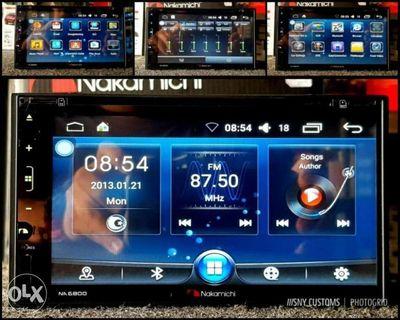 Nakamichi Android na6800 Bluetooth DVD USB Garmin GPS navigation Defrd