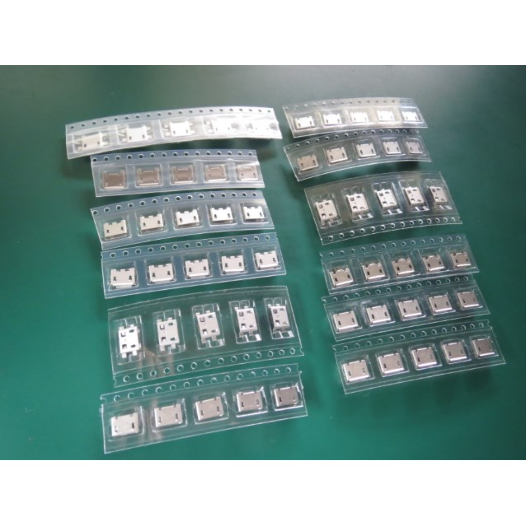 12 Models 60pcs per lot 5 Pin SMT Socket Connector Micro USB Type B ...