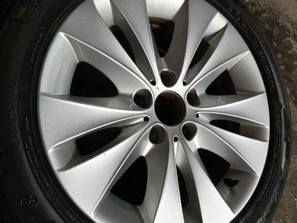 BMW 17 inch rims 1pc only e60 reserved Tire used Dunlop