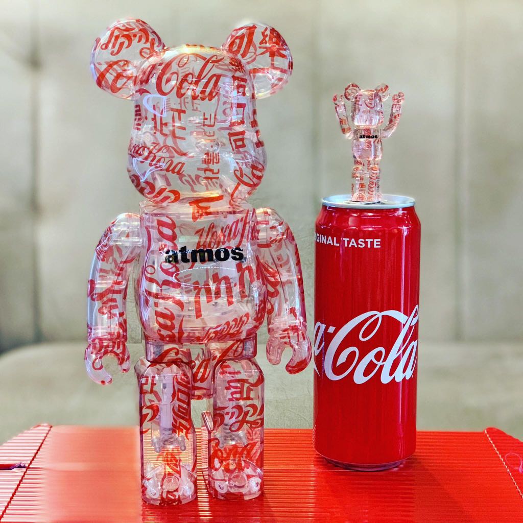 可口可樂Coca Cola clear 透明版400% + 100% set bearbrick be@rbrick