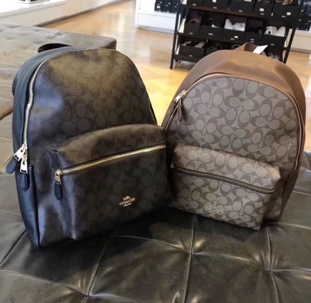 Coach shop monogram backpack