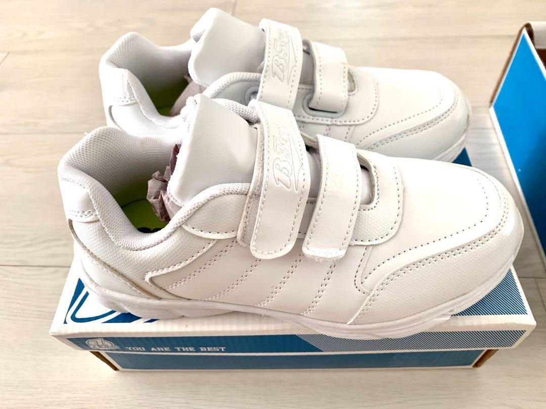 b first shoes white