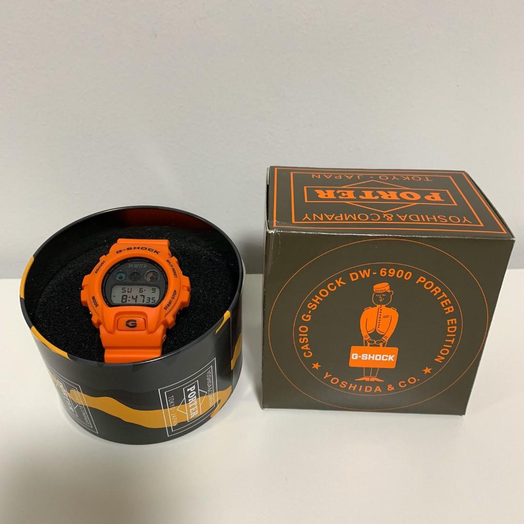 Casio DW-6900 limited editon Orange 80th Anniversary Porter x G