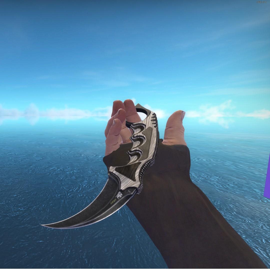 inden for Hylde Forberedelse CSGO Karambit Black Laminate (FT), Video Gaming, Gaming Accessories, Game  Gift Cards & Accounts on Carousell