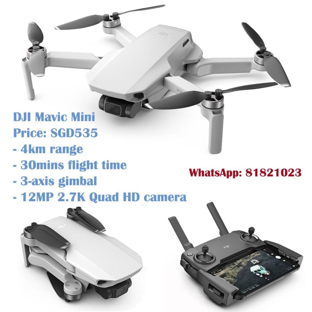 Dji Mavic Mini Drone Flycam Quadcopter With 2 7k Camera 3 Axis